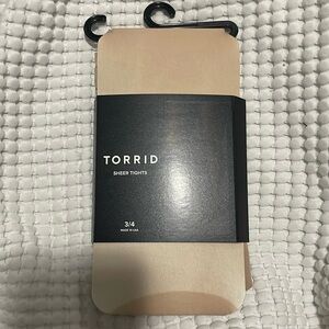 NIP- Torrid - 3/4 (22-26) beige sheer tight